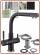 4007 4-way mix faucet 3/8" Matt black