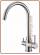4302 4-way stainless steel faucet 3/8"