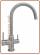4302 Rubinetto acciaio inox 304 4 vie 3/8"