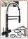 4308 Rubinetto acciaio inox 304 4 vie senza metalli pesanti 3/8"