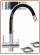 4316 Rubinetto acciaio inox 304 4 vie 3/8" senza metalli pesanti con canna flessibile