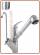 5011 5-way faucet 3/8" pull-out hand shower Chrome