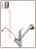 5018 5-way faucet whit pull-out hand shower 3/8"