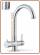 5022 5-way faucet 3/8" Chrome