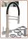 5302 Rubinetto acciaio inox 304 5 vie senza metalli pesanti 3/8" Granito avena - fragranite