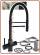 5302 Rubinetto acciaio inox 304 5 vie senza metalli pesanti 3/8" Nero Opaco