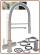 5304 Rubinetto acciaio inox 304 5 vie senza metalli pesanti 3/8" Granito avena - fragranite
