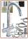 5318 5-way stainless steel faucet 3/8"