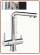 5320 5-way stainless steel metal free faucet 3/8" with pull-out