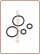 Faucets replacement O-ring kit for cod. 10003024-BI / BR / CS / GA / NS (white box)