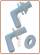 Overflow Elbow 90° / Thread ring 3/8" - White