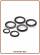 (8) Autotrol 255 O-Ring kit tank adapter x 6pcs
