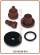 F63-F70A, F68, F69 Runxin ricambi kit iniettori Nozzle + throat, DLFC, BLFC 6301 - Coffee - vessel 6"