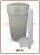 Tino sale BTR grigio per addolcitore acqua 200lit. con pozzetto sale, griglia, senza raccordo troppo pieno 3/8"