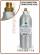 Co2 rechargeable 1Kg. aluminum cylinder. - H.323 x D.103mm. ACME CONN.