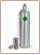 Kit gasatura con bombola CO2 ricaricabile in alluminio 1 kg attacco ACME + riduttore di pressione 0,5–5 bar