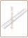 Distanziatore 19 asole h. 9 mm. passo 1,5 - 201,0 x 39,5 mm.