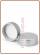 Glass Bottle 20520504, 20520505 and 20520506 satin gray cap