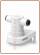Refiner single polypropylene filter head with shut-off valve and integrated bracket 10mm. quick fit (24)