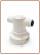 Refiner testata in polipropilene con valvola shut off senza staffa incorporata 1/4", 8mm., 3/8", 10mm. quick fit (24)