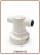 Refiner testata in polipropilene con valvola shut off senza staffa incorporata 8mm. quick fit (24)