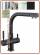 3023 3-way faucet 3/8" Matt Black