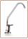 1005 Long reach 1-way faucet 1/4" (50)