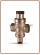 Water pressure reducer 1/2" F. F. with gauge coupling
