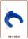 Clip blocca pinzetta misura in pollici Ø tubo 1/4" Blu