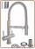 1346 Rubinetto a molla 3 vie 3/8" Cromo