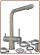 1347 Rubinetto acciaio inox 304 3 vie 3/8"