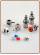 Balance from buttons to rotary handles conversion kit for mod. 10008007 and 10008009