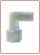 Intermedio a gomito NY Ø tubo - filetto NPT M. con dado compressione